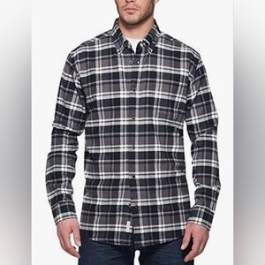 Weatherproof Vintage Black Plaid Flannel Shirt